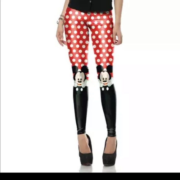 HOST PICK 4/10! Minnie Mouse stretch skinny pants - Picture 1 of 8